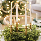 Vintage Gold Metal Candle Table Centrepiece