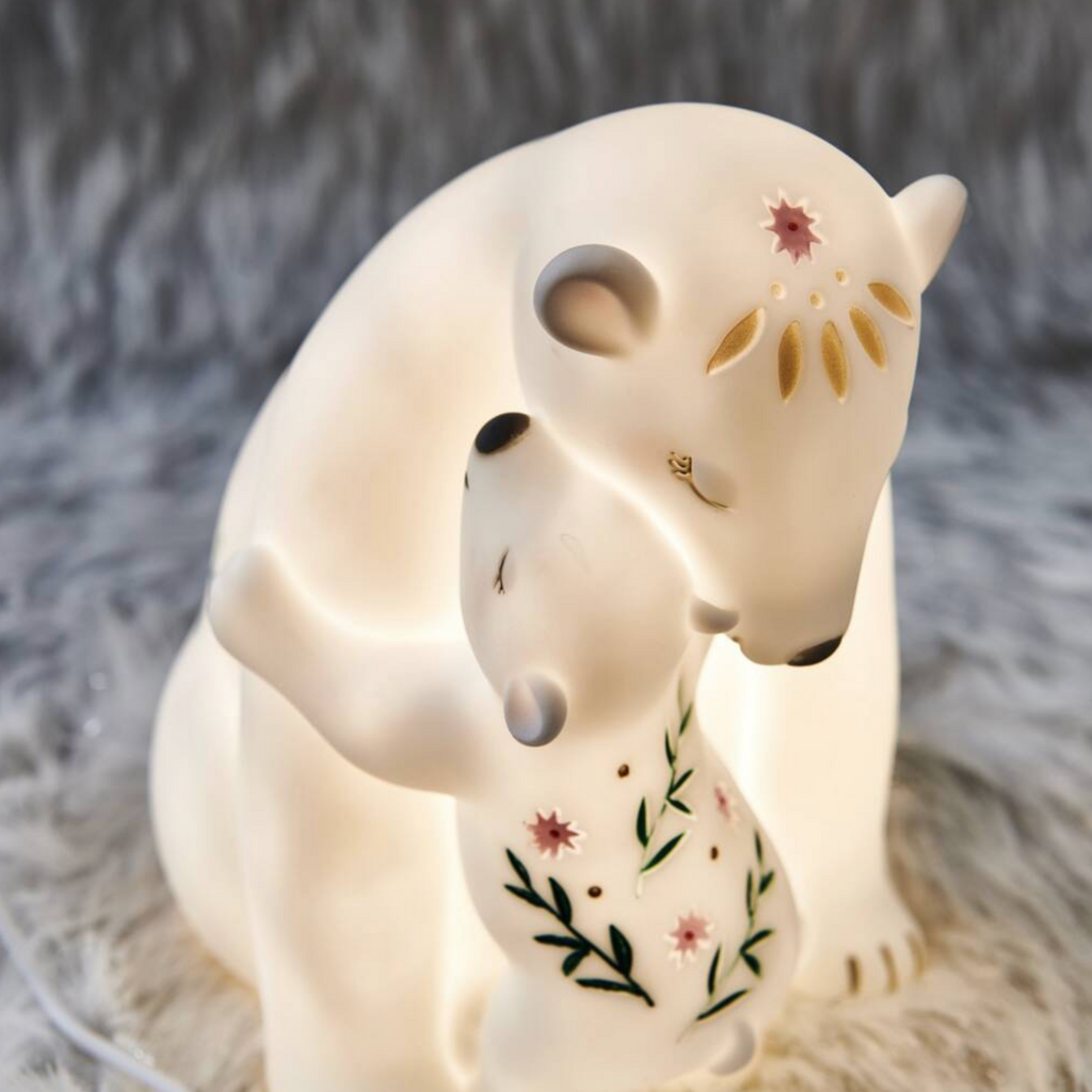 LED Rechargeable Polar Bear And Child Light