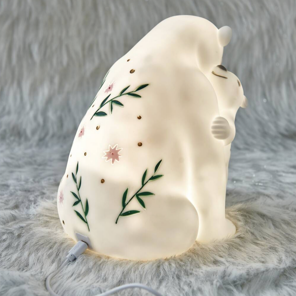 LED Rechargeable Polar Bear And Child Light