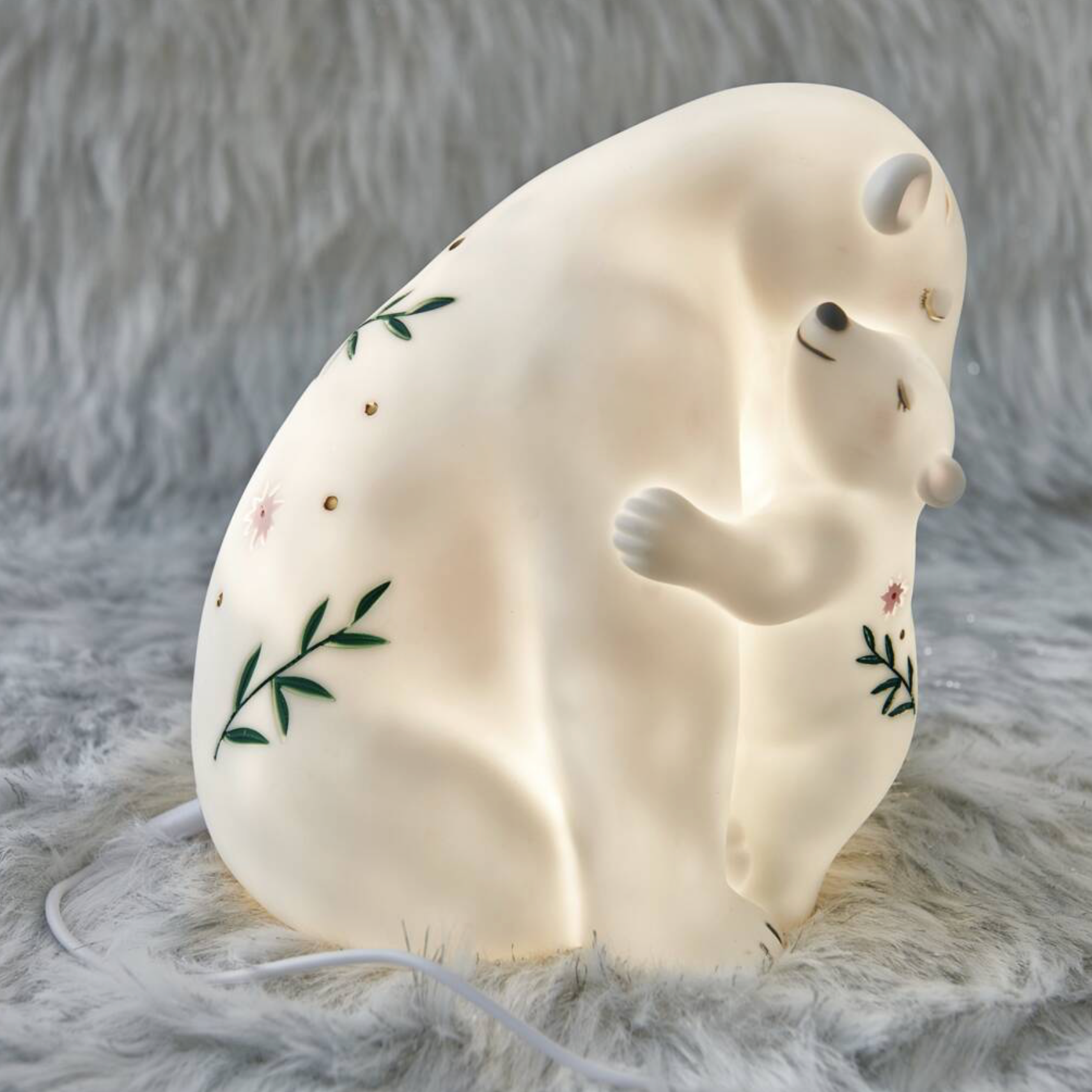 LED Rechargeable Polar Bear And Child Light