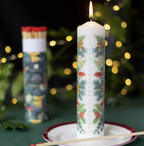 Woodland Forest Christmas Pillar Advent Candle