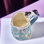 Gift Boxed Vintage Butterfly Garden Cat Milk Jug