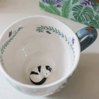 Gift Boxed Vintage Butterfly Garden Cat Milk Jug