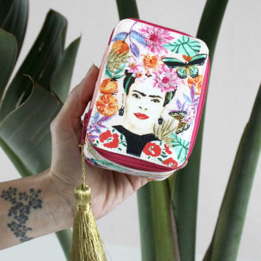 Frida Kahlo Jewelled Embroidered Jewellery Box