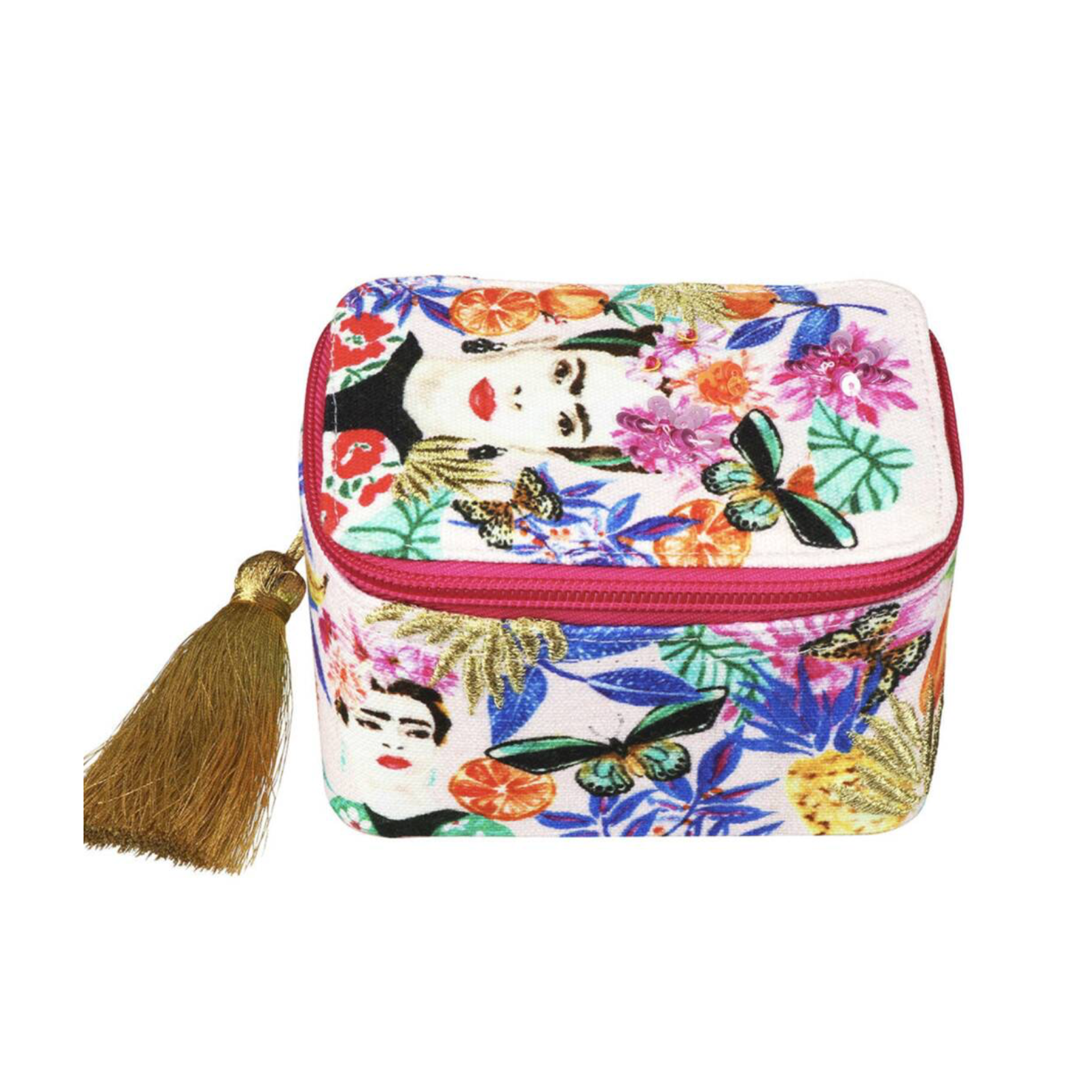 Frida Kahlo Jewelled Embroidered Jewellery Box
