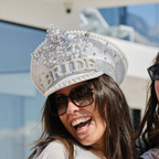Rhinestone & Pearl Embellished Bride Hen Party Hat