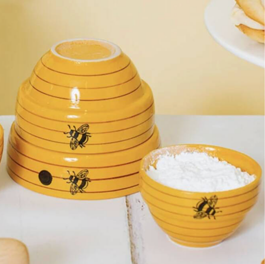 Bee Hive Set of Four Measuring Bowls