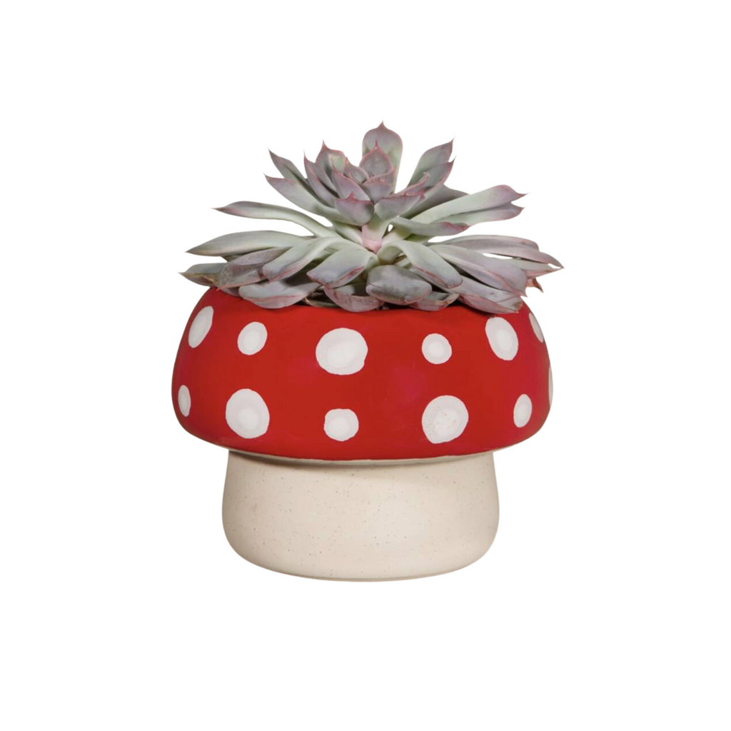 Red Mushroom Large Planter