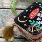 Embroidered Forage Design Jewellery Case