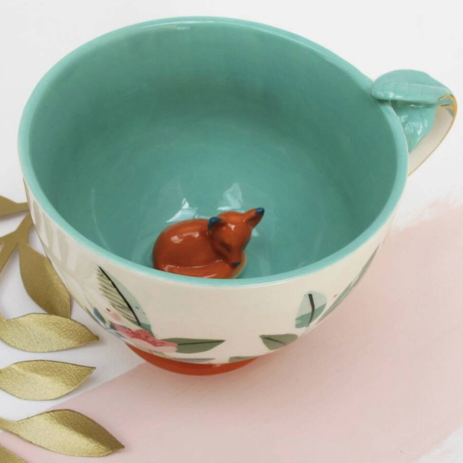 Hidden Fox Gift Boxed Teacup