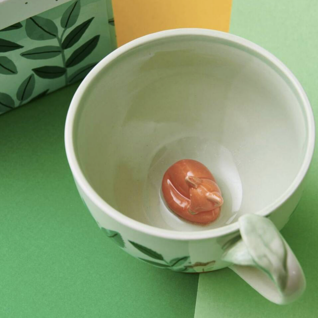 Hidden Fox Gift Boxed Teacup
