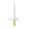 Gold Candleholder Flying Angel