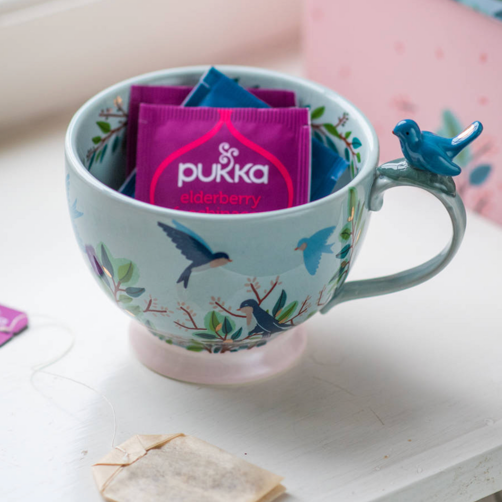 Garden Bird Large Tea Cup