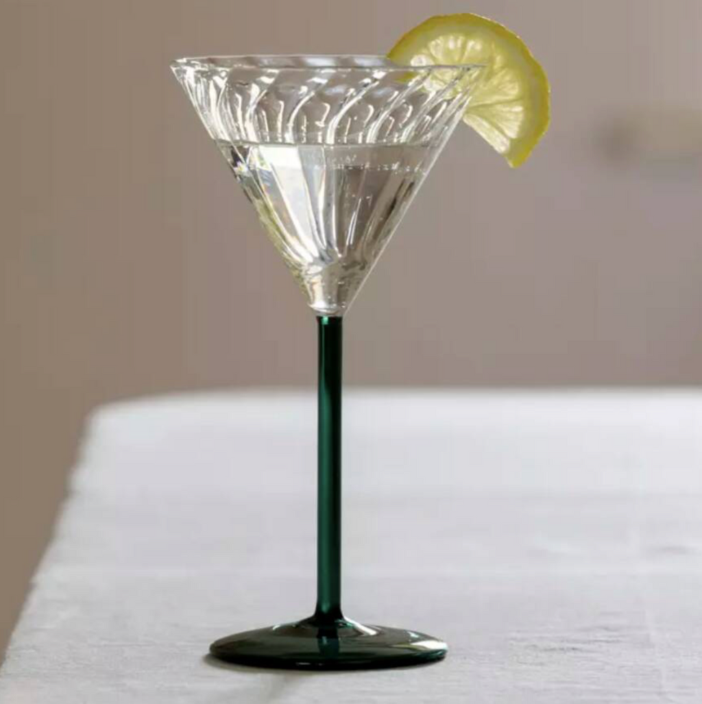 Deco Swirl Cocktail Glass