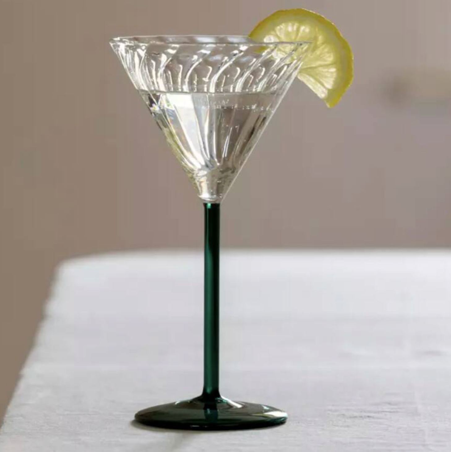 Deco Swirl Cocktail Glass