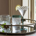 Deco Swirl Cocktail Glass