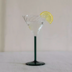 Deco Swirl Cocktail Glass