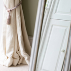 Soft Grey Vintage Style Floor Standing Mirror