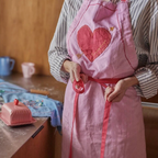 Pink Love Heart Apron