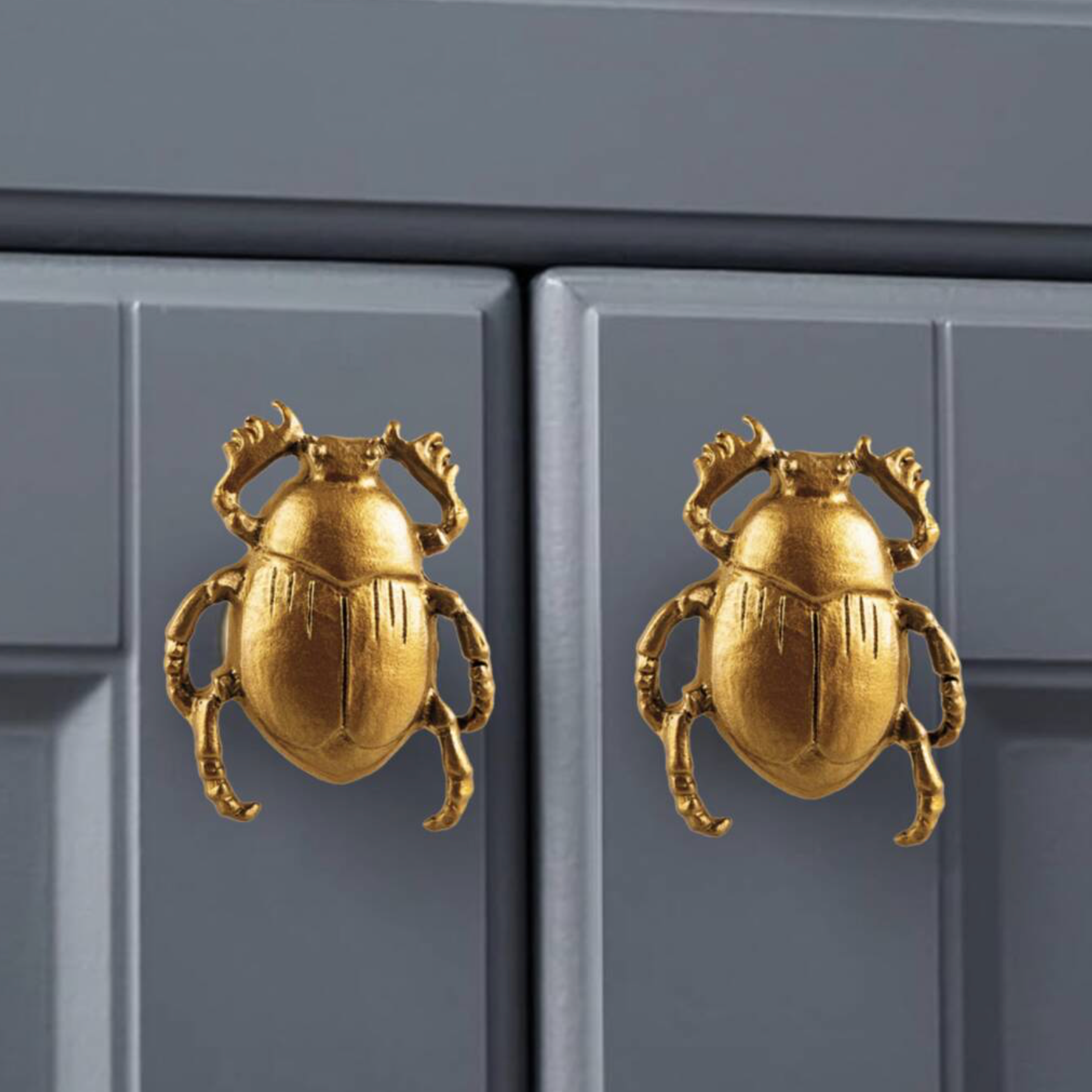 Gold Egypt Scarab Beetle Draw Knobs