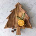 Acacia Christmas Tree Serving Board