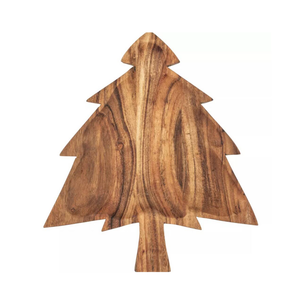 Acacia Christmas Tree Serving Board