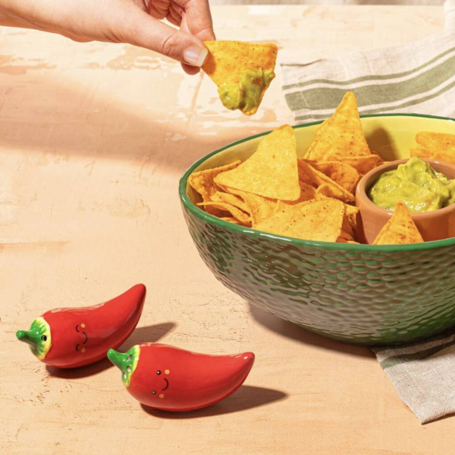 Red Chilli Salt And Pepper Set
