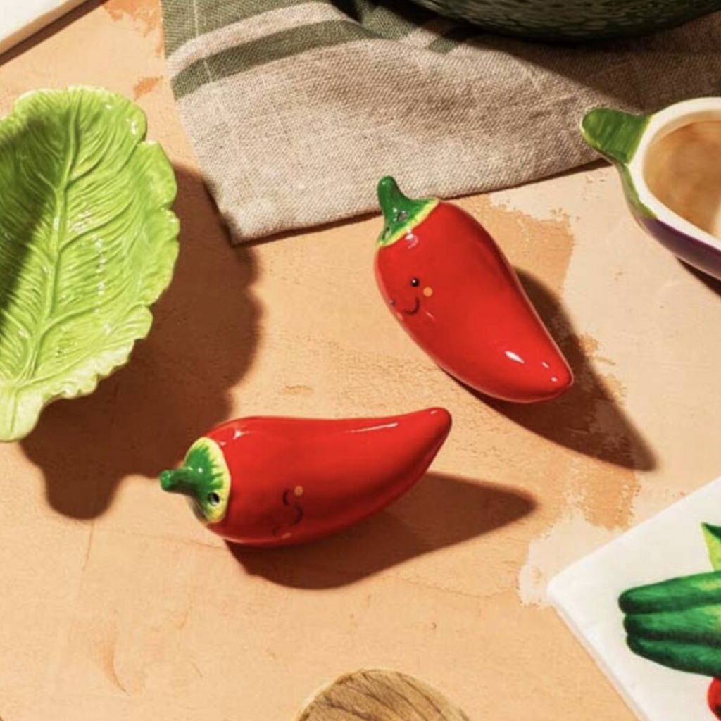 Red Chilli Salt And Pepper Set