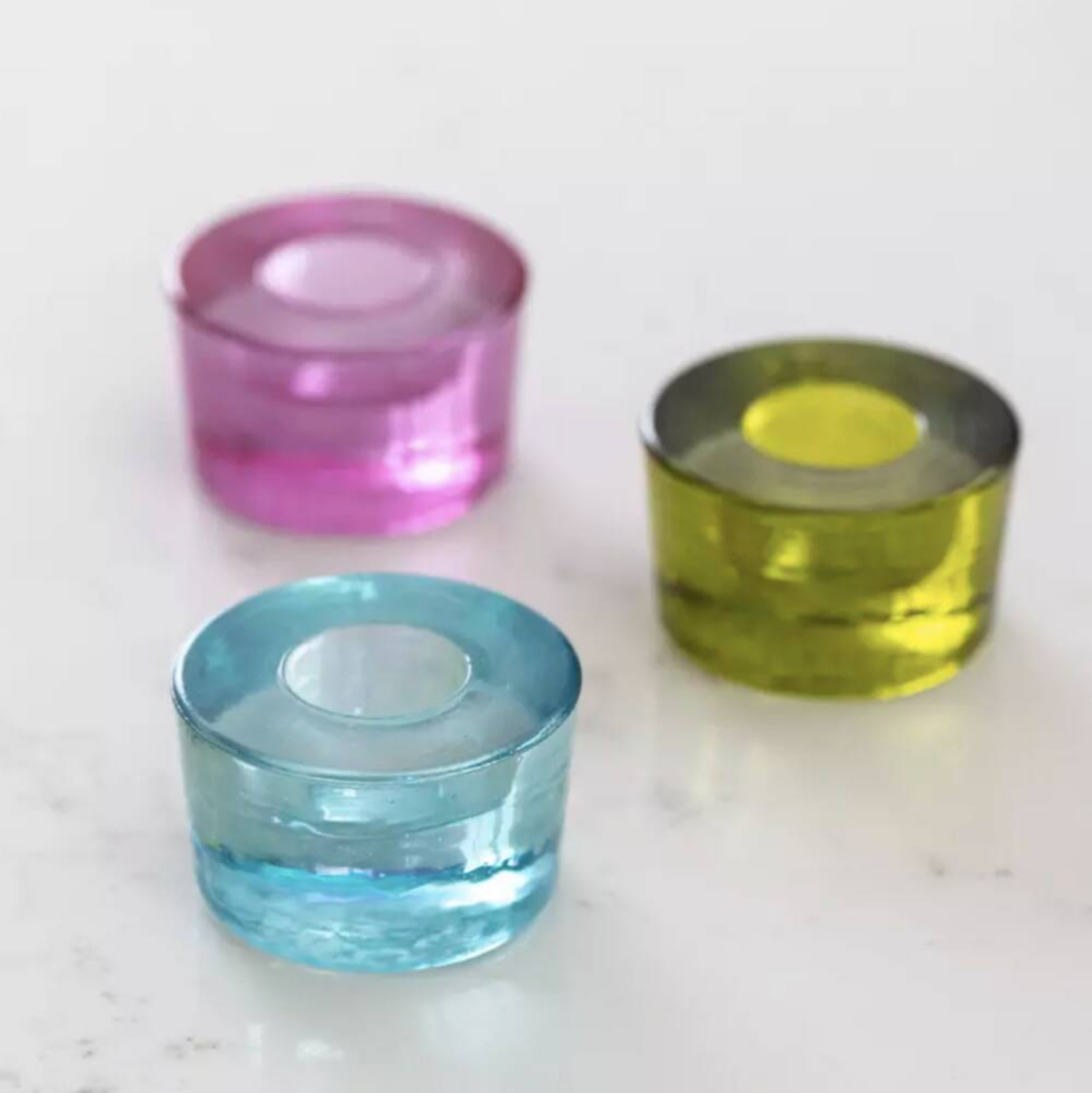 Glass Candle Holder