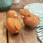 Highland Cow Ceramic Salt And Pepper Set