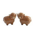 Highland Cow Ceramic Salt And Pepper Set