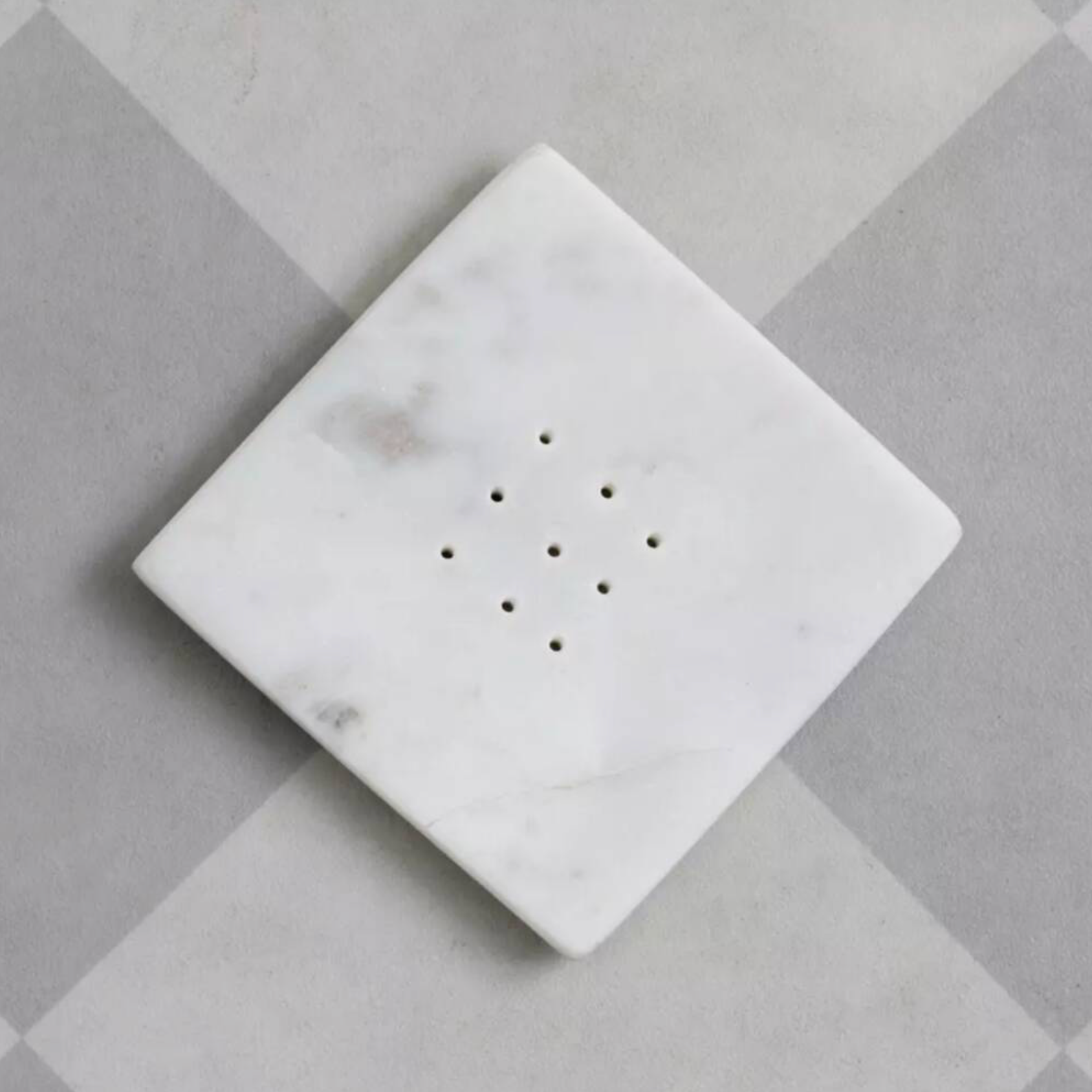 Marble Soap Dish With Marseilles Soap