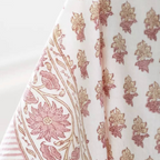 Peony Pink Hand Block Print Napkin