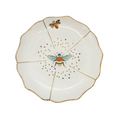 Luxe Porcelain Bee Design Plate