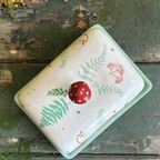Porcelain Forage Butter Dish