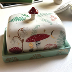 Porcelain Forage Butter Dish