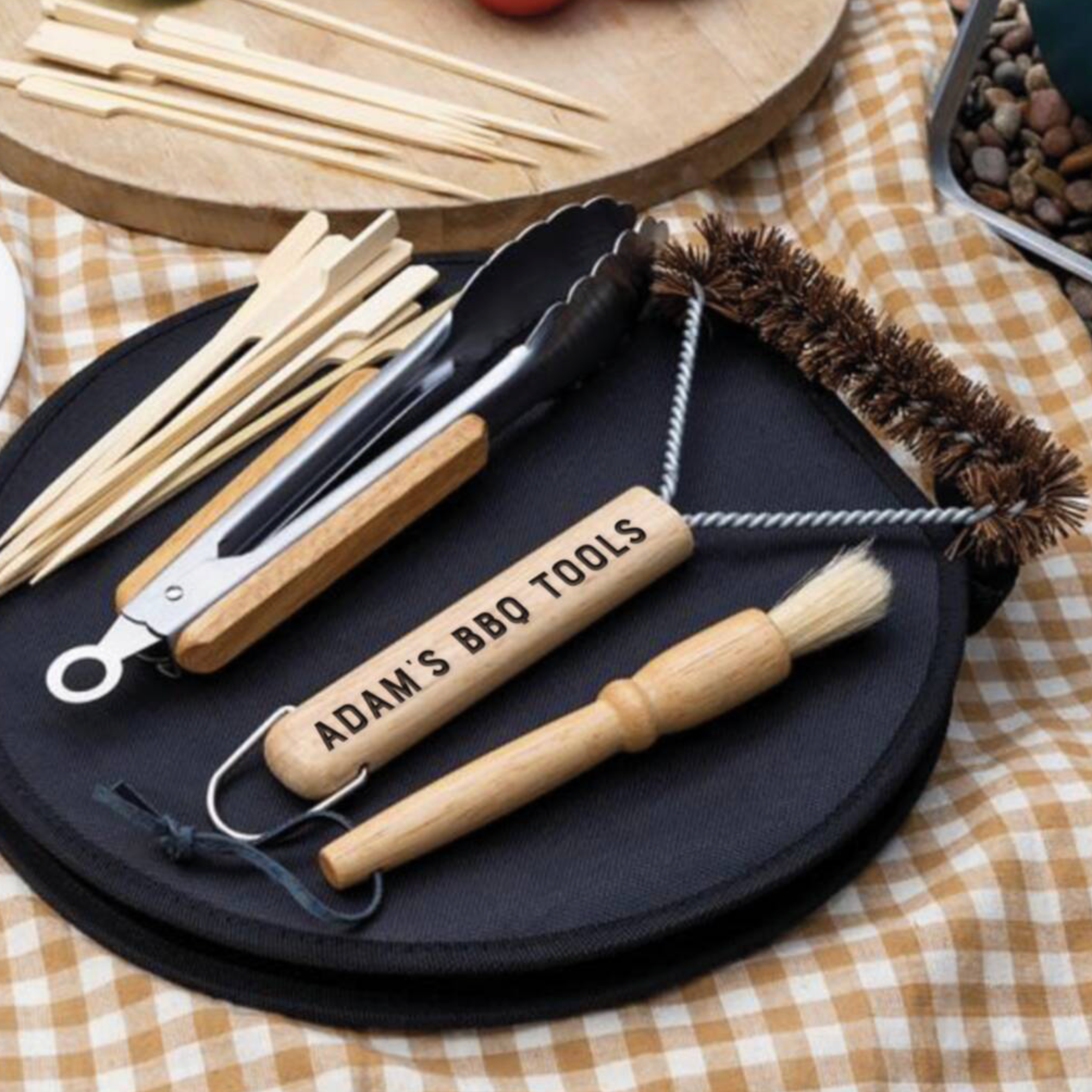 Personalised BBQ Tool Set With Carry Case