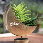 Personalised Celestial Moon Standing Planter