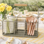 Metal Wire Organisation Cutlery Caddy