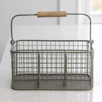 Metal Wire Organisation Cutlery Caddy