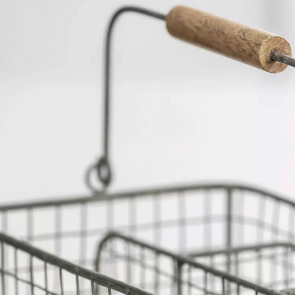 Metal Wire Organisation Cutlery Caddy