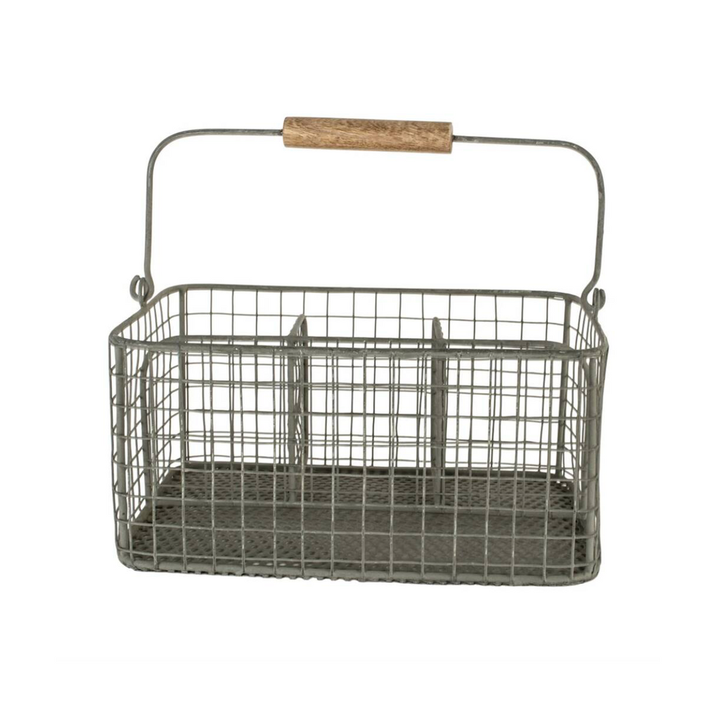 Metal Wire Organisation Cutlery Caddy
