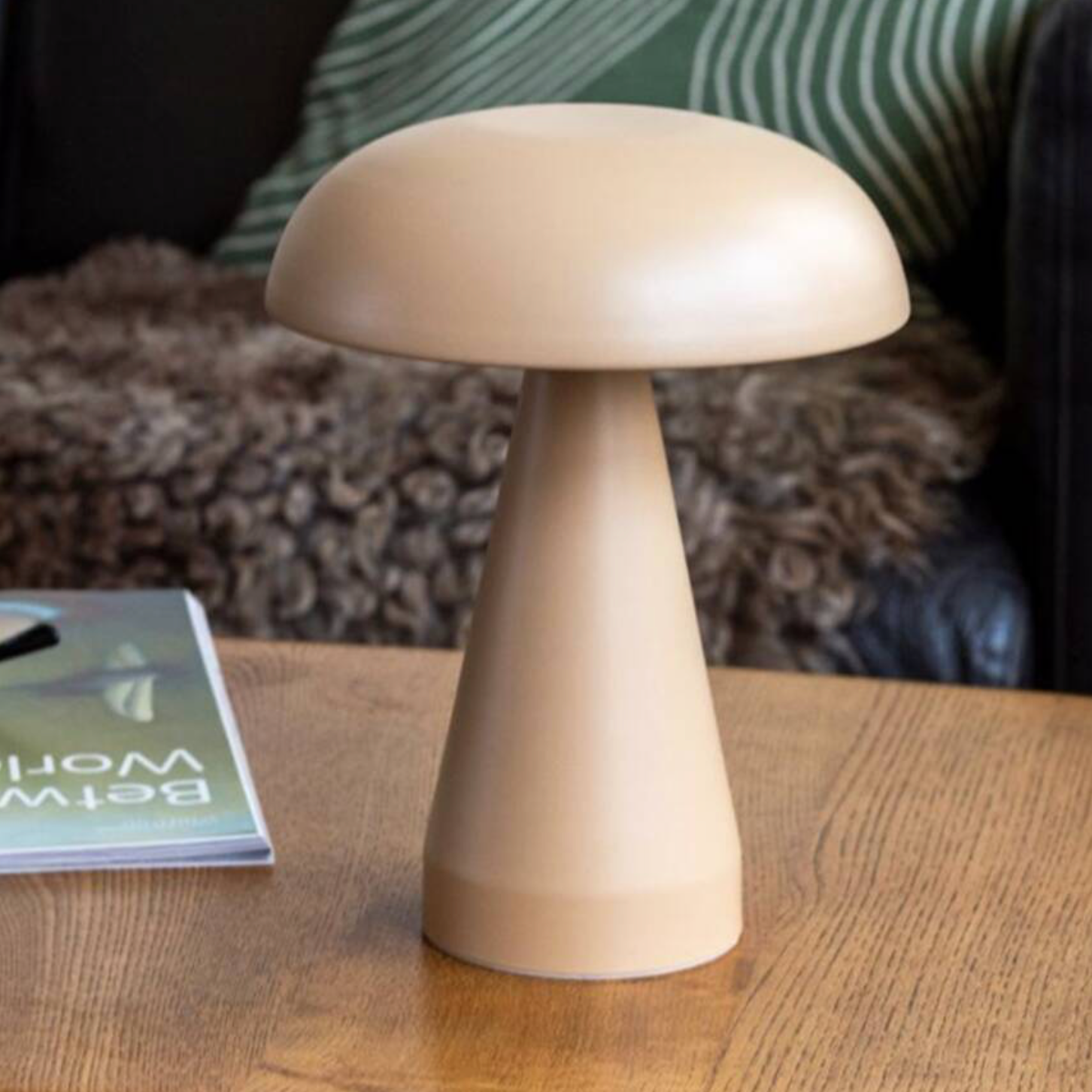Cordless Dimmable Mushroom Touch Lamp