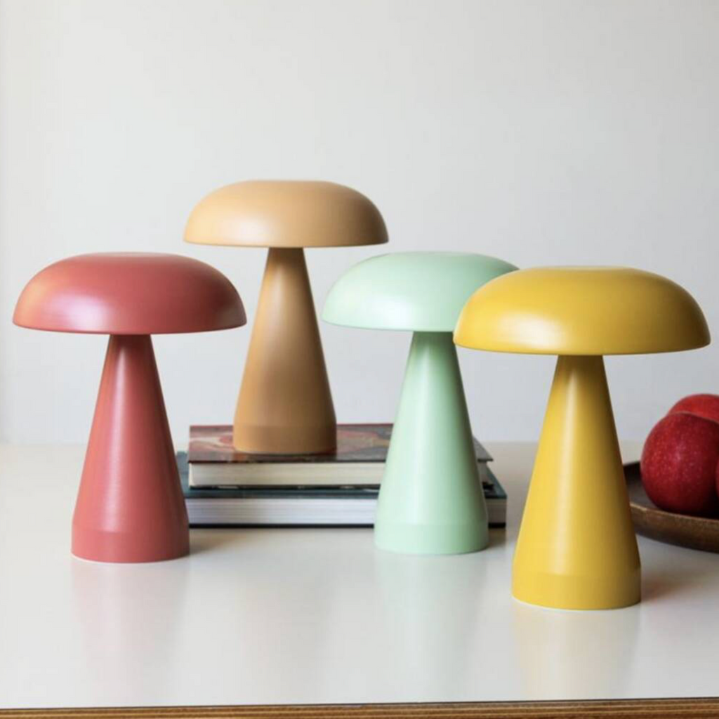 Cordless Dimmable Mushroom Touch Lamp