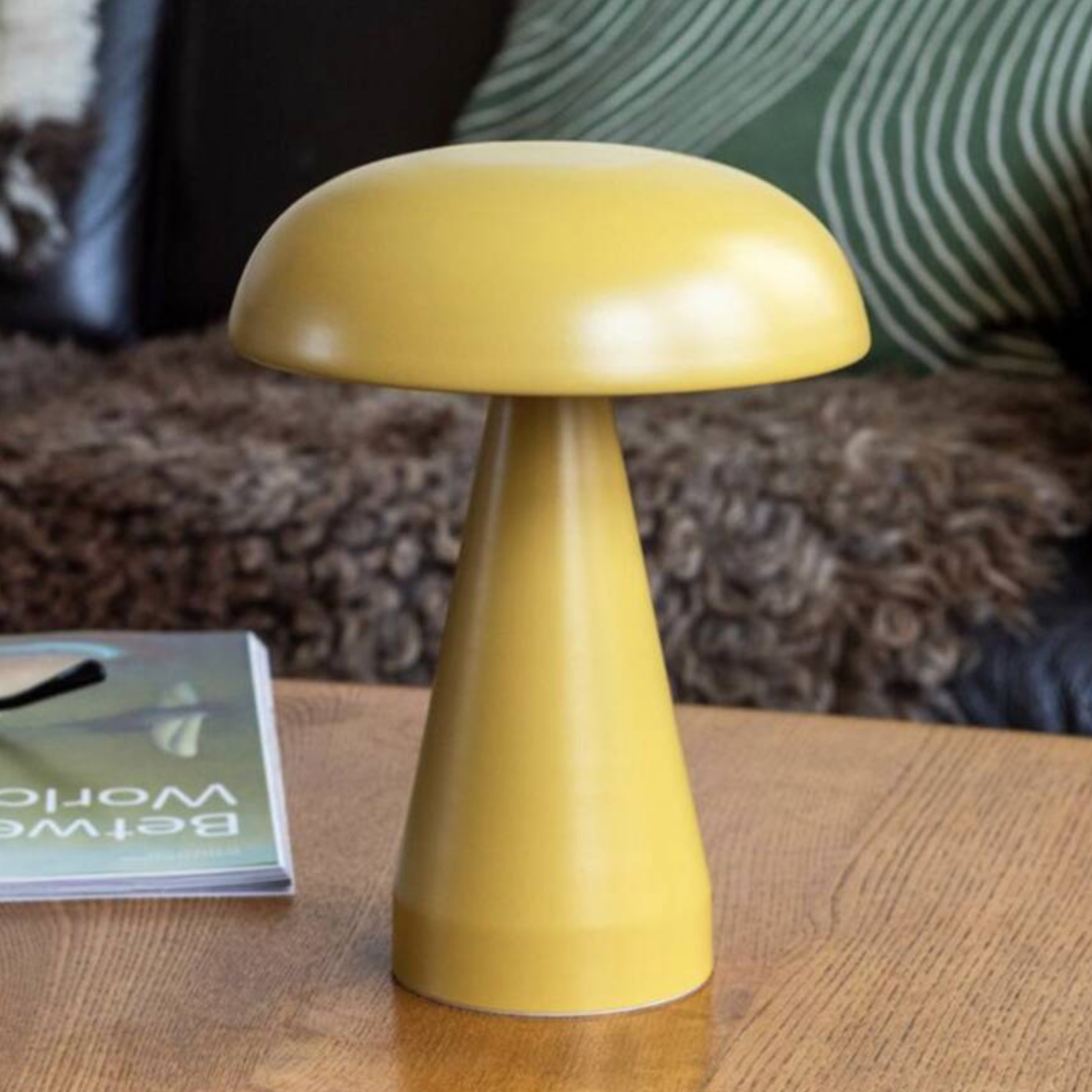 Cordless Dimmable Mushroom Touch Lamp