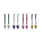 Eight Festive Acorns With Velvet Loops