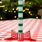 Red Bow Ceramic Candle Holder