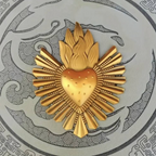 Milagro Metal Gold Heart Decoration