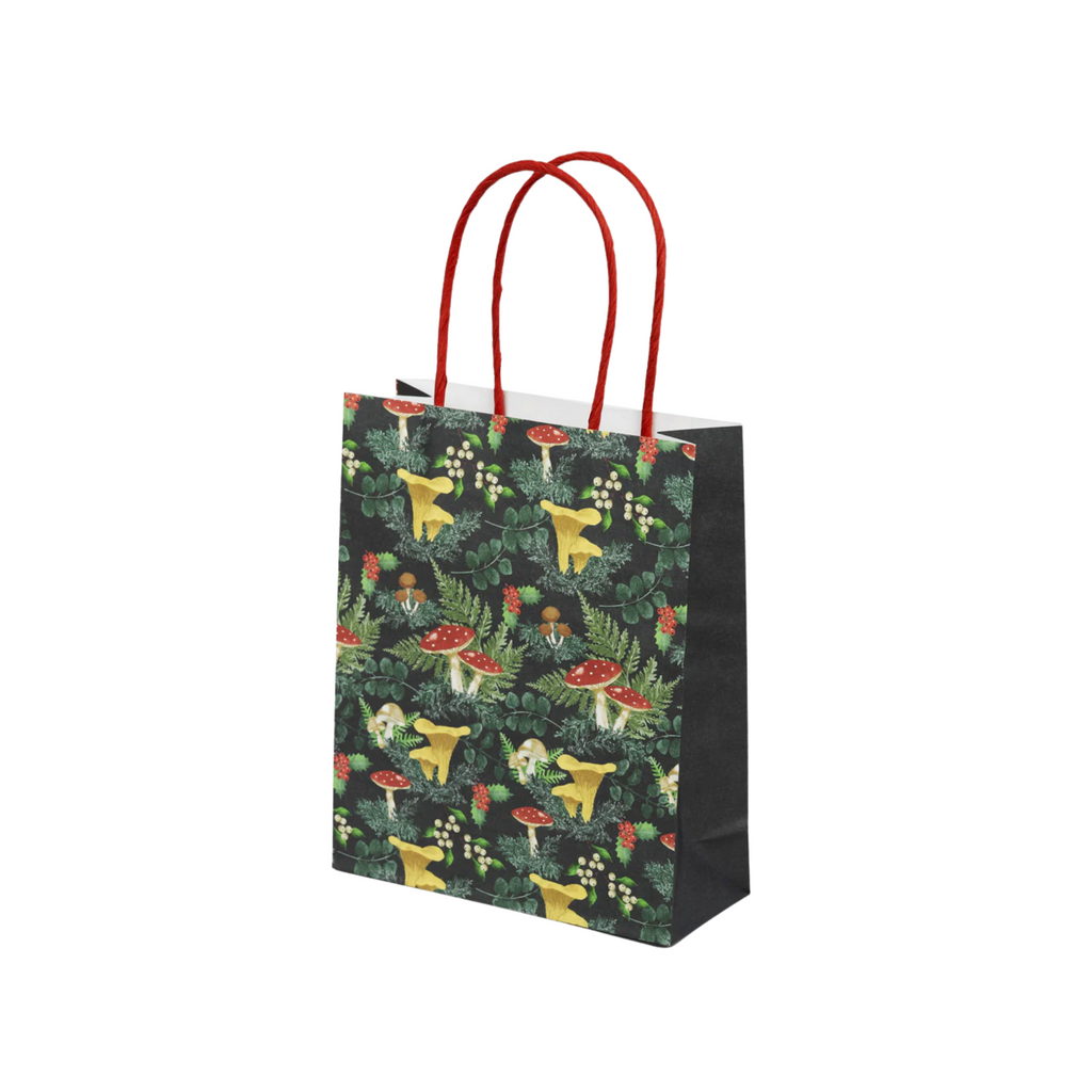 Midnight Forest Mushroom Green Gift Bag