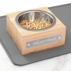 Personalised Bamboo Pet Bowl